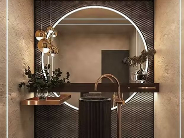 Glow Up Your Morning Rutina con un elegante espejo de baño LED